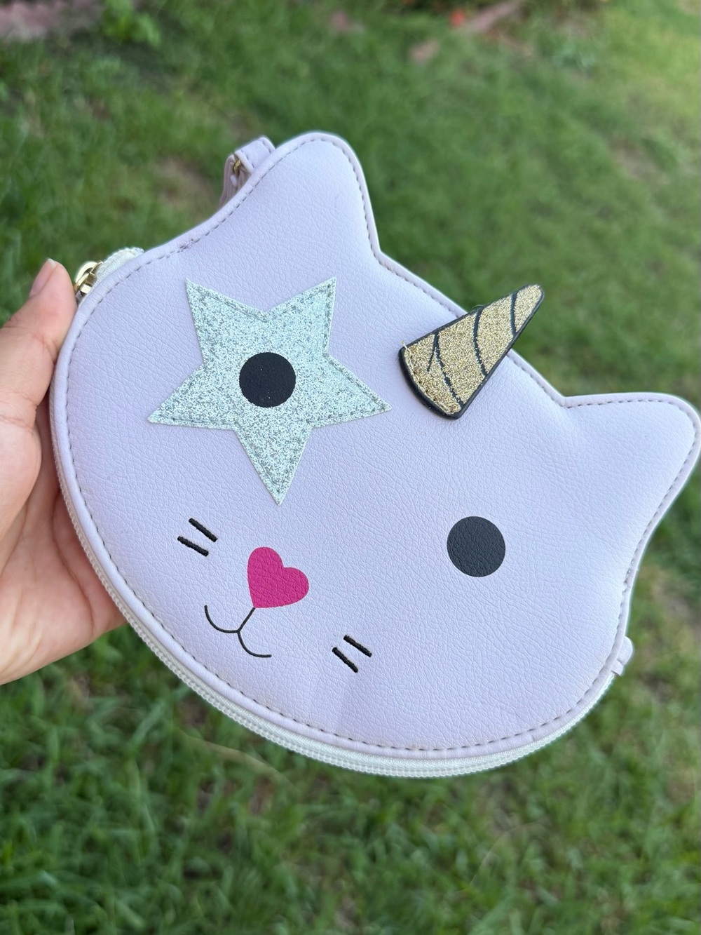 Cat Unicorn Coin Purse - Lavender